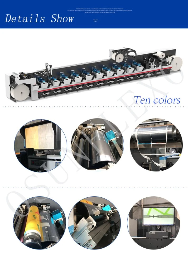 Inline-Multifunctional Label and Plastic Film Printing Press Machine